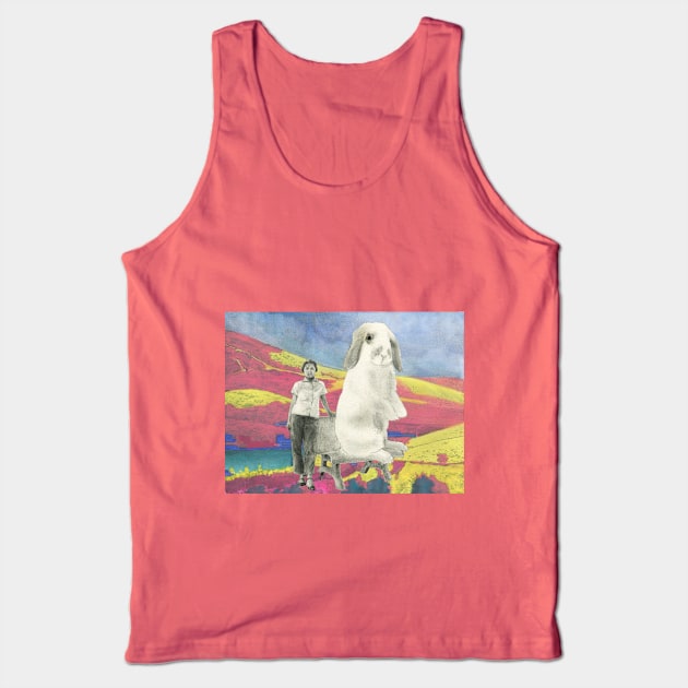 A Big Rabbit Tank Top by huabuwan1